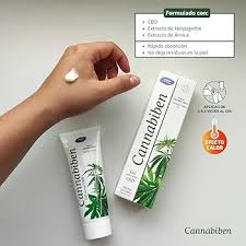 Imagen de gel Cannabiben o Calma Gel en uso
